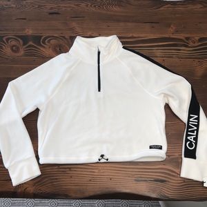Calvin Klein Crop half zip fleece